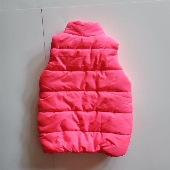 Puma Puffy Vest Bright Pink Embroidered Logo Girls Size 3 XXS - Picture 2 of 8